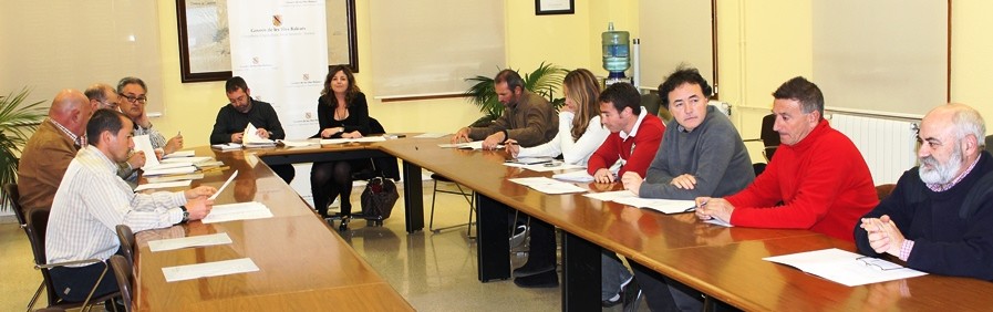 Un momento de la reunión de la comisión de seguimiento de las reservas marinas de Malgrats y El Toro